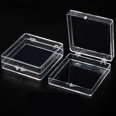 Handmade Nail Armor Storage Box Transparent Acrylic Nail Polish Packaging Box 7.8*7cm For Nail Salons Display Cabinets Transparent