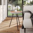 thumbnail image 1 of East at Main Jada Geometric Bone Inlay Round End Table, Black, 1 of 6