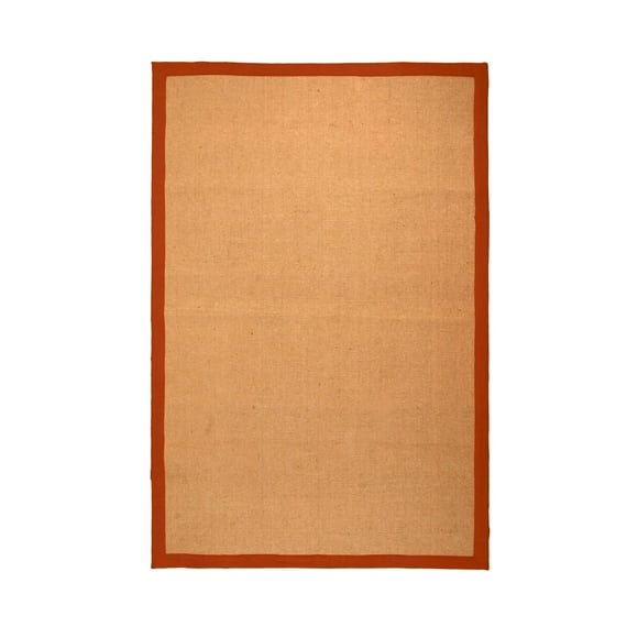 Handmade Natural Jute Rust Indoor 4x6 Area Rug by Blue Nile Mills