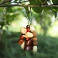 thumbnail image 1 of Handmade Natural String Hand Bell Wind Chimes Percussion Accompanying Instrument with Nut Shell Elements Soothing Tone for Yoga Meditation Relaxation Indoor Outdoor Rustic Decor, 1 of 2