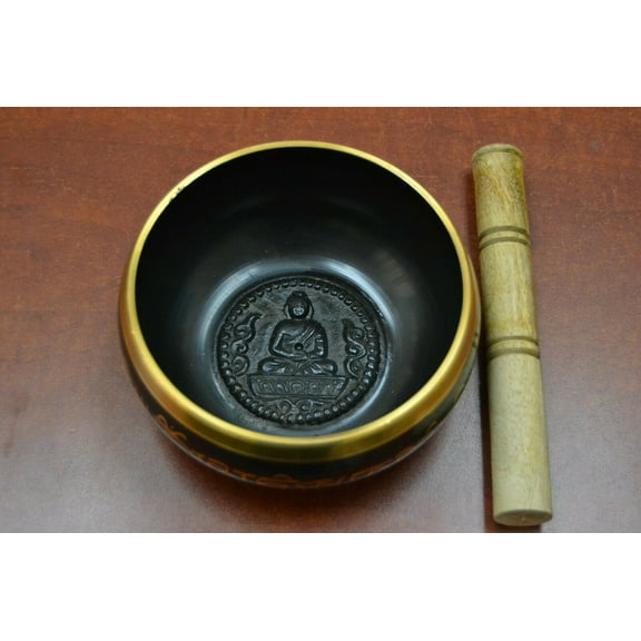 Handmade Nepal Tibetan Buddish Brass Singing Bowl Meditation