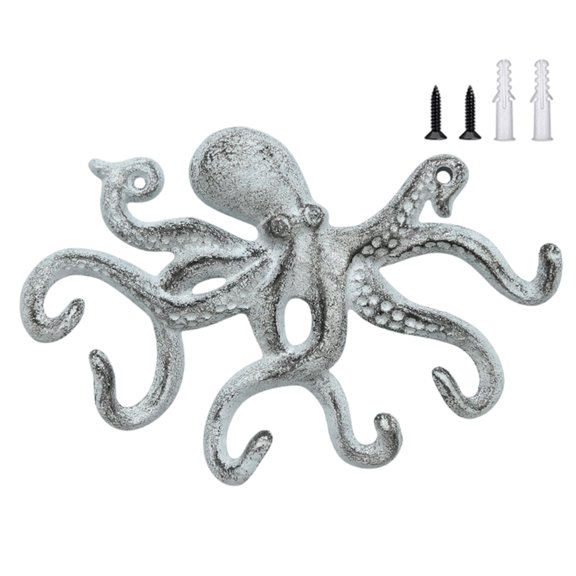 Handmade Octopuses Shape Wall Hook With Retro Look Industrial Fashion Home Accessory Ideal For Gift Give