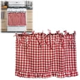 thumbnail image 1 of Handmade Oven Skirts,Farmhouse Kitchen Décor, Handmade Embroidery OvenSkirts,Heat-Resistant,Ribbon Ties,Tabs & Ruffled Trim,Effortless Install,Hide Clutter & Elevate Style,30"x21.5", E-Heartland, 1 of 9