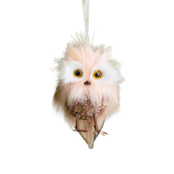 Handmade Owl Felt Christmas Ornaments, Soft Decor for Tree Home Desktop Party Display