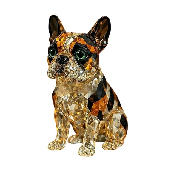 Handmade Owl Sculptures Collectible Art Painted Glass Animal Figurines Artwork for Home Bar Desktop Ornament