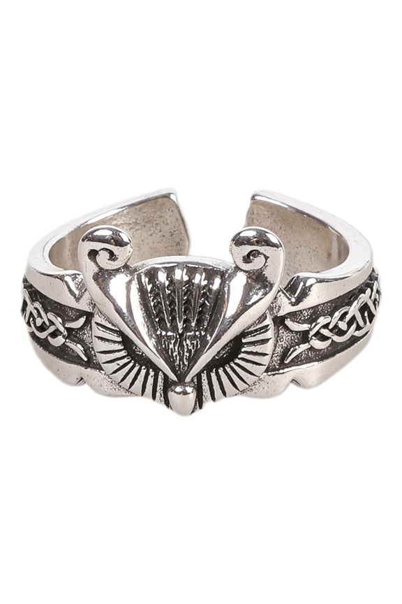 Handmade Owl Themed Rings Intricate Engraved Copper Adjustable for Unisex Wear