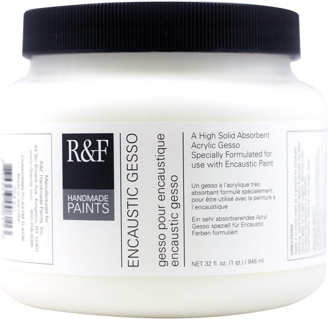 Handmade Paints Encaustic Gesso, Quart