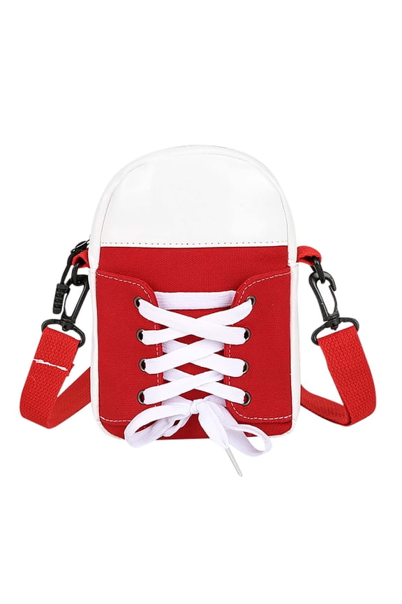 Handmade Patchwork Crossbody Bag | Shoe-Shaped Canvas Purse with Adjustable Leather Strap | Fashion Shoulder Bag for Women | Unique Gift | 1 Pack | Versatile Casual Accessory