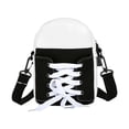thumbnail image 1 of Handmade Patchwork Shoe Shape Crossbody Bag for Women, Adjustable Shoulder Strap, Leather and Canvas Material, Funny Gift Idea for Everyday Use, 1 of 9