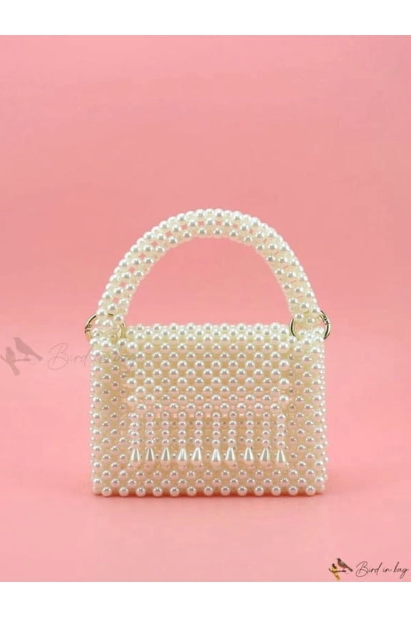 Handmade Pearl Beaded Bag Ideal Gifting Elegant Style Handbag for Women's & Girls Special Occasion