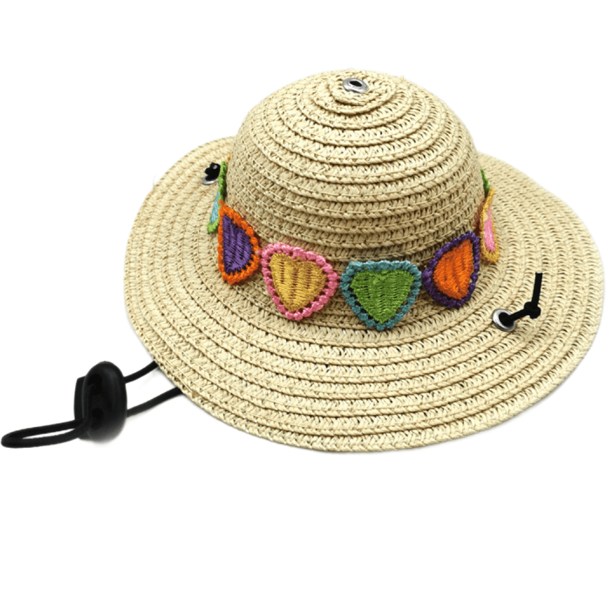 Halloween Pet Sombrero Hat - Mexican Straw Cap With Adjustable Chin Strap For Cats & Small Dogs, Party Costume