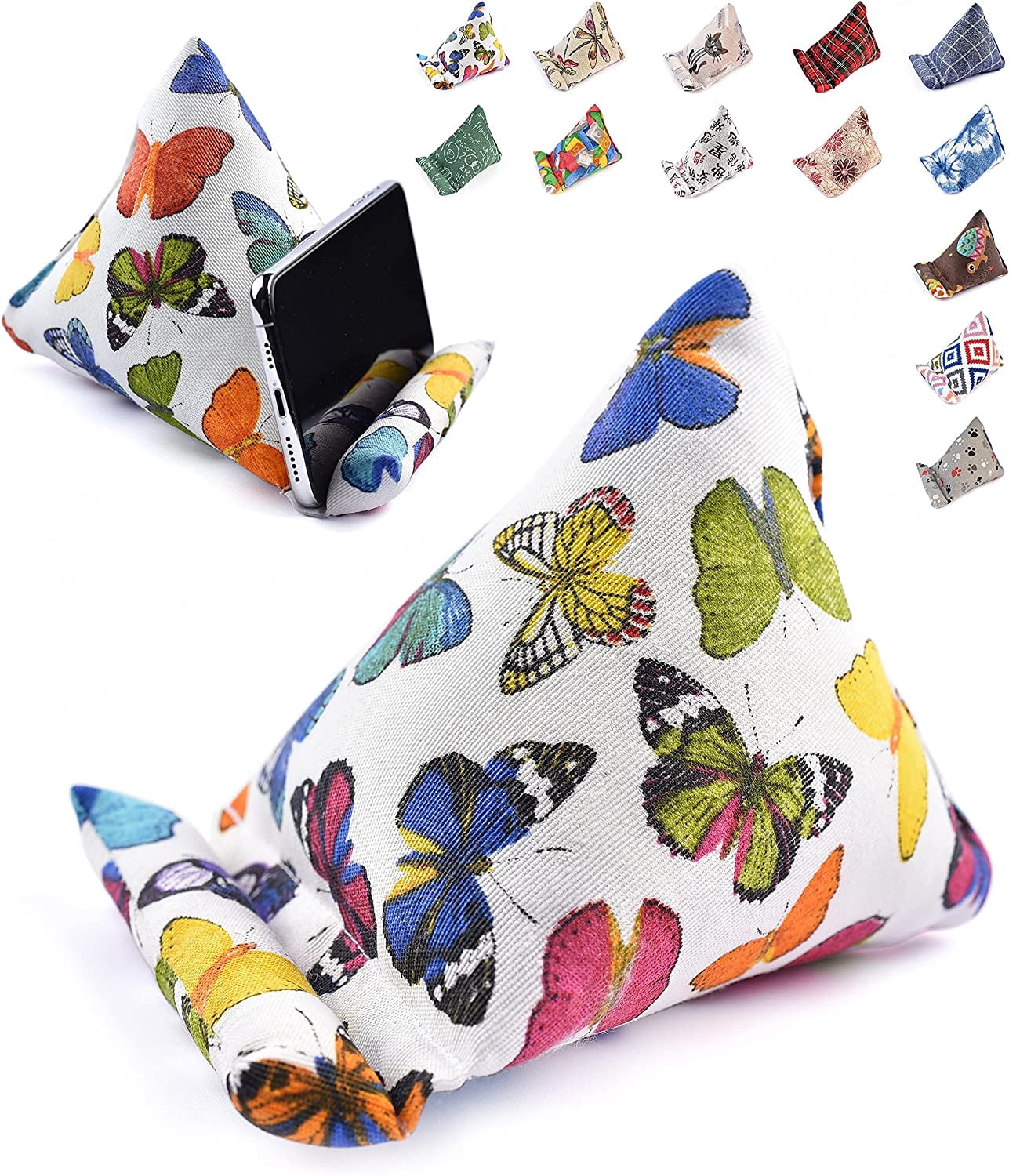 Handmade Phone ow Holder - The Wedge Mobile Device Stand - Fabric Phone Stand for All iPhones, All Smartphones! 7 x
