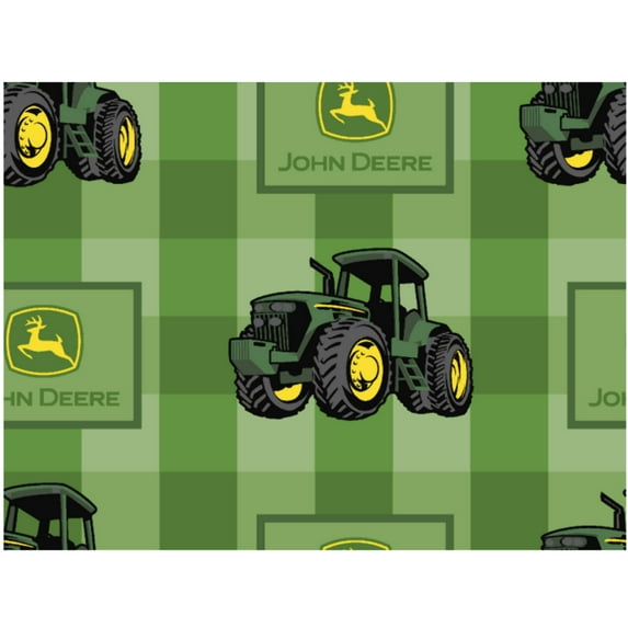 Handmade Placemat Or Table Runner John Deere Green Plaid
