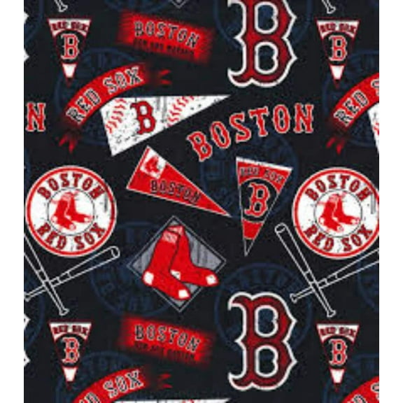 Handmade Placemat Or Table Runner Red Sox Flag