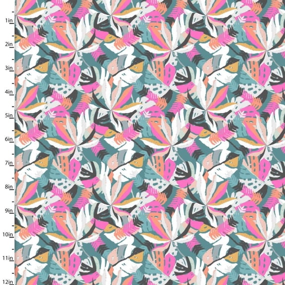 Handmade Placemat Or Table Runner Zebra Dazzle Lavish Leaves Turquoise