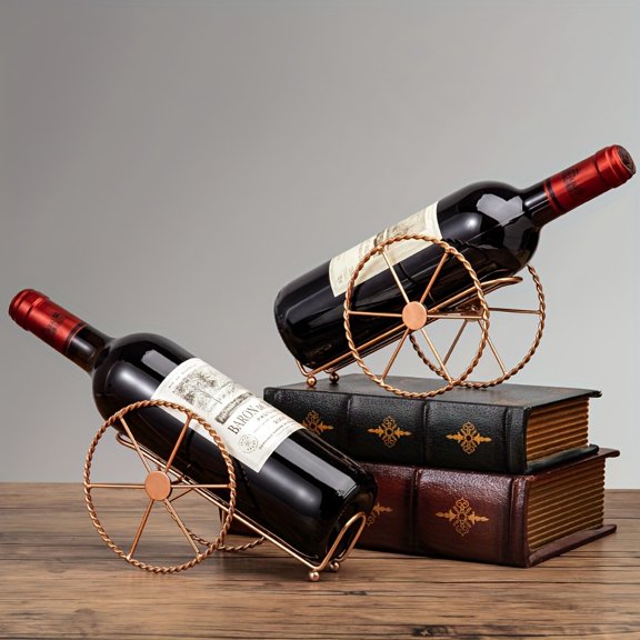 Handmade Plating Wine Racks Home Kitchen Bar Additions Practical Wine Holder Wine Bottles Decor Display Shelf And Racks