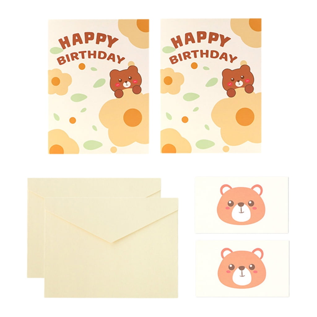 Handmade Plush Bear 3D Birthday Card Plush 3D Bear Greeting Card for Birthdays Handmade Gift for Any Age