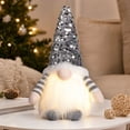 thumbnail image 1 of Handmade Plush Dwarf Doll with Lights, Christmas Holiday Decoration, 11.4 Inch Light Up Christmas Gnomes Plush, Lighted Swedish Elf Doll for Home, Xmas Tree, Holiday Decor, Coffee Shop Decorations, 1 of 7
