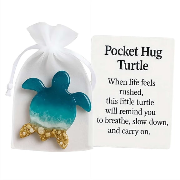 Handmade Pocket Hug Token, Soothing Shells Ocean Sand Design Pocket Hug Dachshund Long-Distance Keepsake Gift for Dog Lovers, Pet Enthusiasts