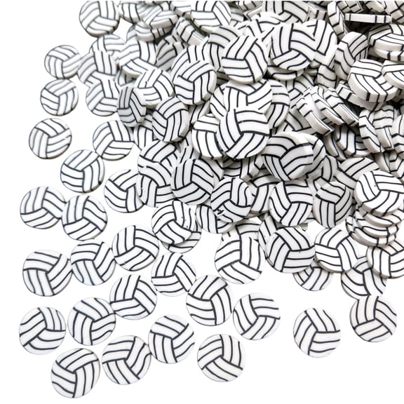 Handmade Polymer 50/100g Polymer Volleyball Pieces for Crafting Jewelry Nails Art DIYer Decors