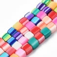 thumbnail image 1 of Handmade Polymer Clay Beads Strands Cube Colorful 6~6.5x6~6.5x6~6.5mm Hole: 1.4mm about 61pcs/strand 15.75 inch~15.94 inch(40.5cm), 1 of 8