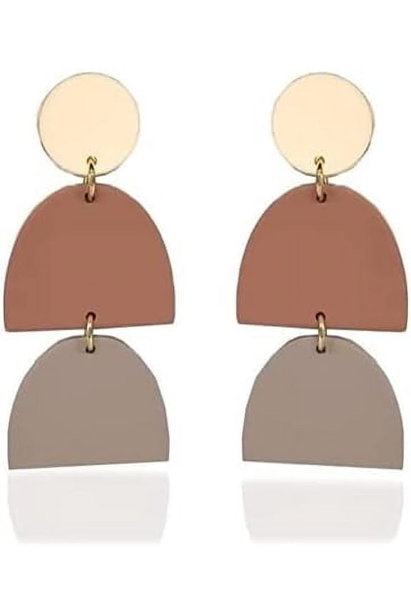 Handmade Polymer Clay Earring For Women,Unique Tasteful Cute Geometric Boho Drop Dangle Earrings Lightweight Dainty Jewelry[Z1]