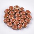 thumbnail image 1 of Handmade Porcelain Beads Fancy Glazed Porcelain Oval Chocolate 12~14x9~10.5x9~11mm Hole: 2.5mm diy, 1 of 2