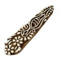 thumbnail image 1 of Handmade Printing Block Floral Border Wooden Stamp Blocks Textile Scrapbook, 1 of 5