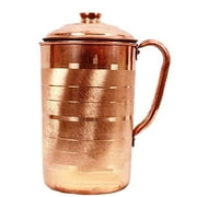 Handmade Pure Copper Jug Pitcher,1500 ml for Storage & Serving Water