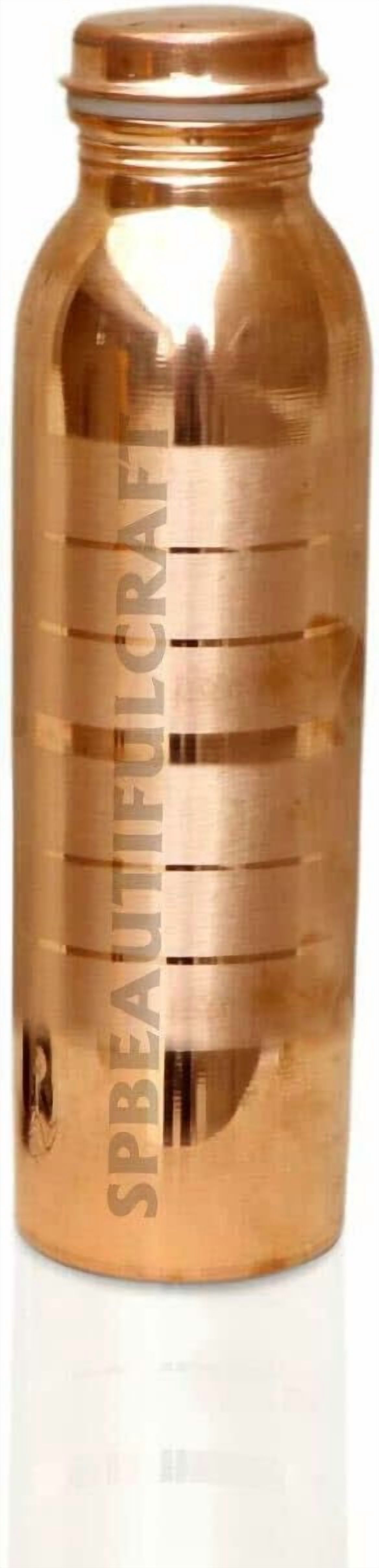 HRS INDIA Copper Water Bottle Silvertouch Finish Water Vacuum Flask Health Benefits 1 Ltr