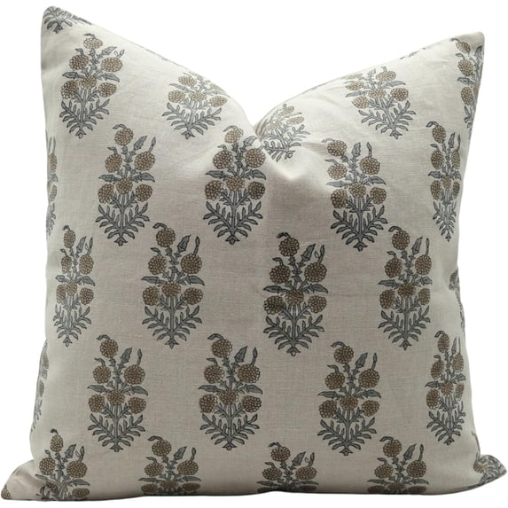 Handmade Pure Linen Pillow Covers By Fabdivine, 14X14, Hajara