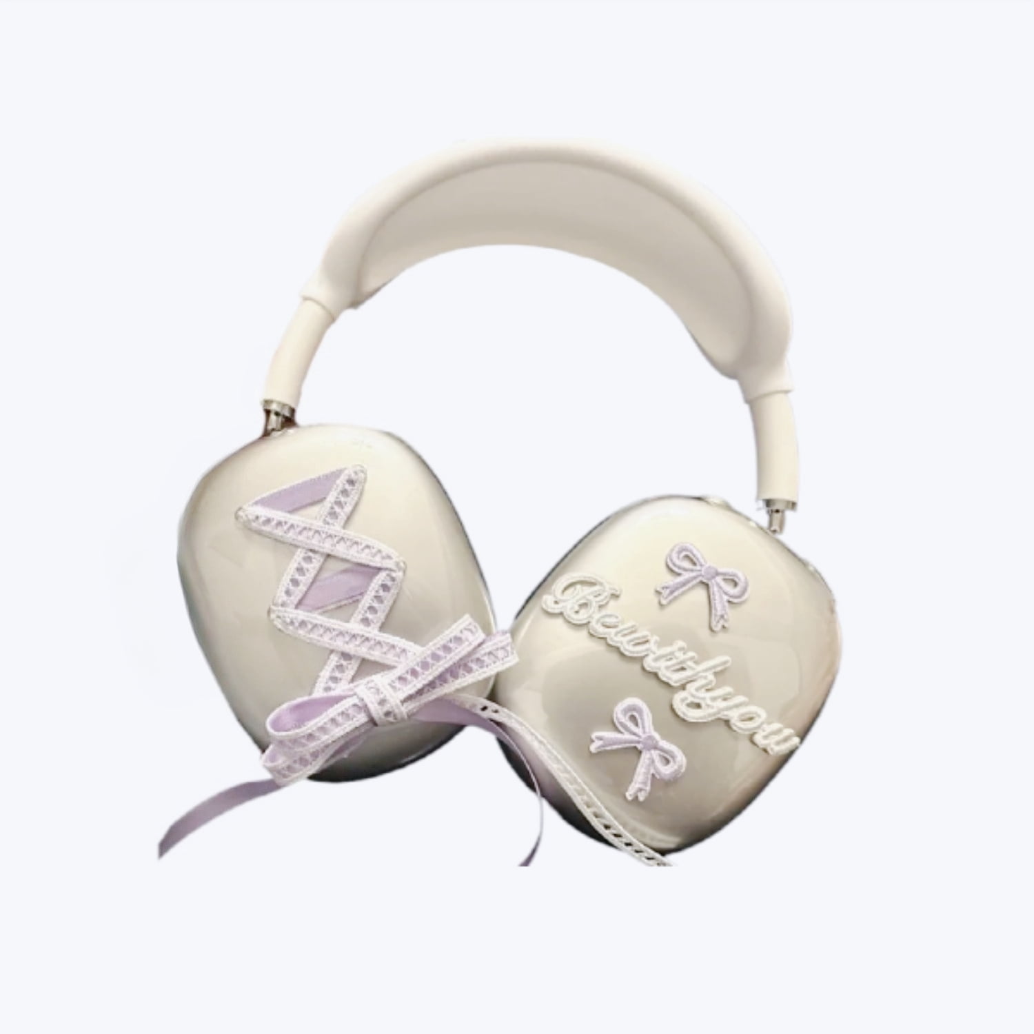 Handmade Purple Bow Ribbon Case for AirPods Max, Ballet Core Style ...