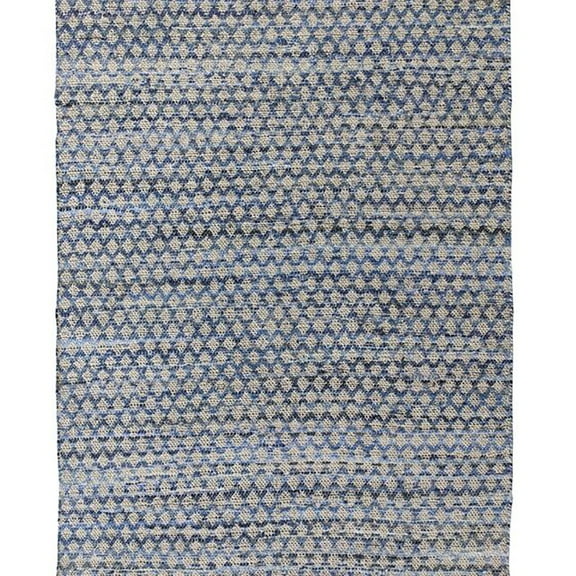 Handmade Ramsha Blue Denim Cotton Woven Rug WR 011