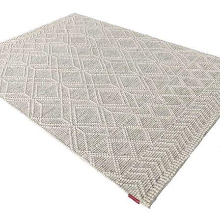 Handmade Ramsha Natural White Color Woven Rug - SRN 019