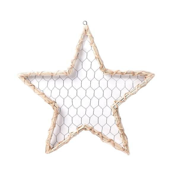 Handmade Rattans Star Frames Wickers Picture Display for 4x6 Photos, Adds Charm to Any Room