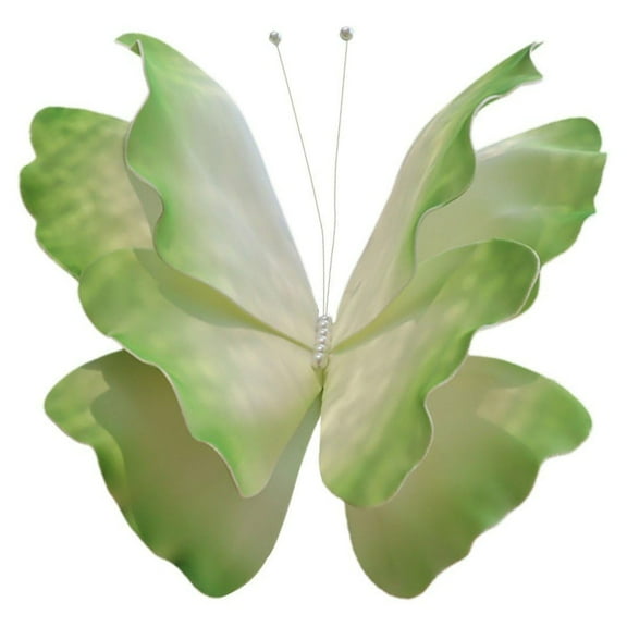 Handmade Realistic Artificial Butterfly, Large 50cm Gradient Green Butterfly Decor, PE Material Wedding Window Wall Room Party Event Backdrop DIY Craft