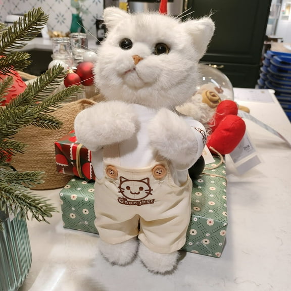 Handmade Realistic British Shorthair Kitten Plush Doll with Joints - Perfect Gift for Cat Lovers on Birthdays, Anniversaries, and Christmas.