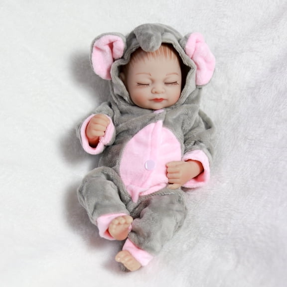 Handmade Reborn Dolls 10Inch Newborn Baby Girl Doll Pretend Play Doll Toy Very Small Size