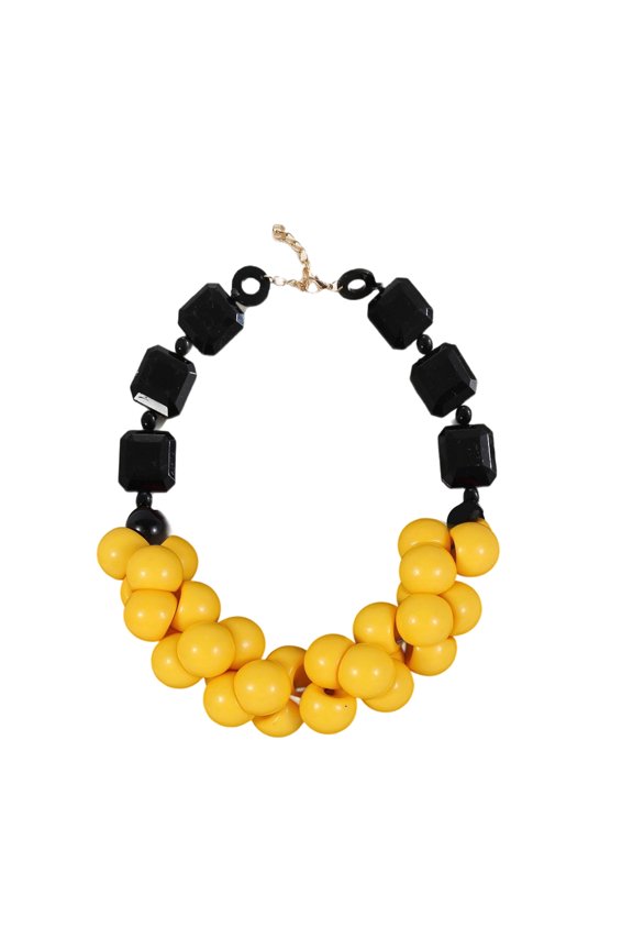 Retro Bohemian Beaded Necklace Multilayer Resin Jewelry Festival Accessory Skin Friendly Ethnic Designs