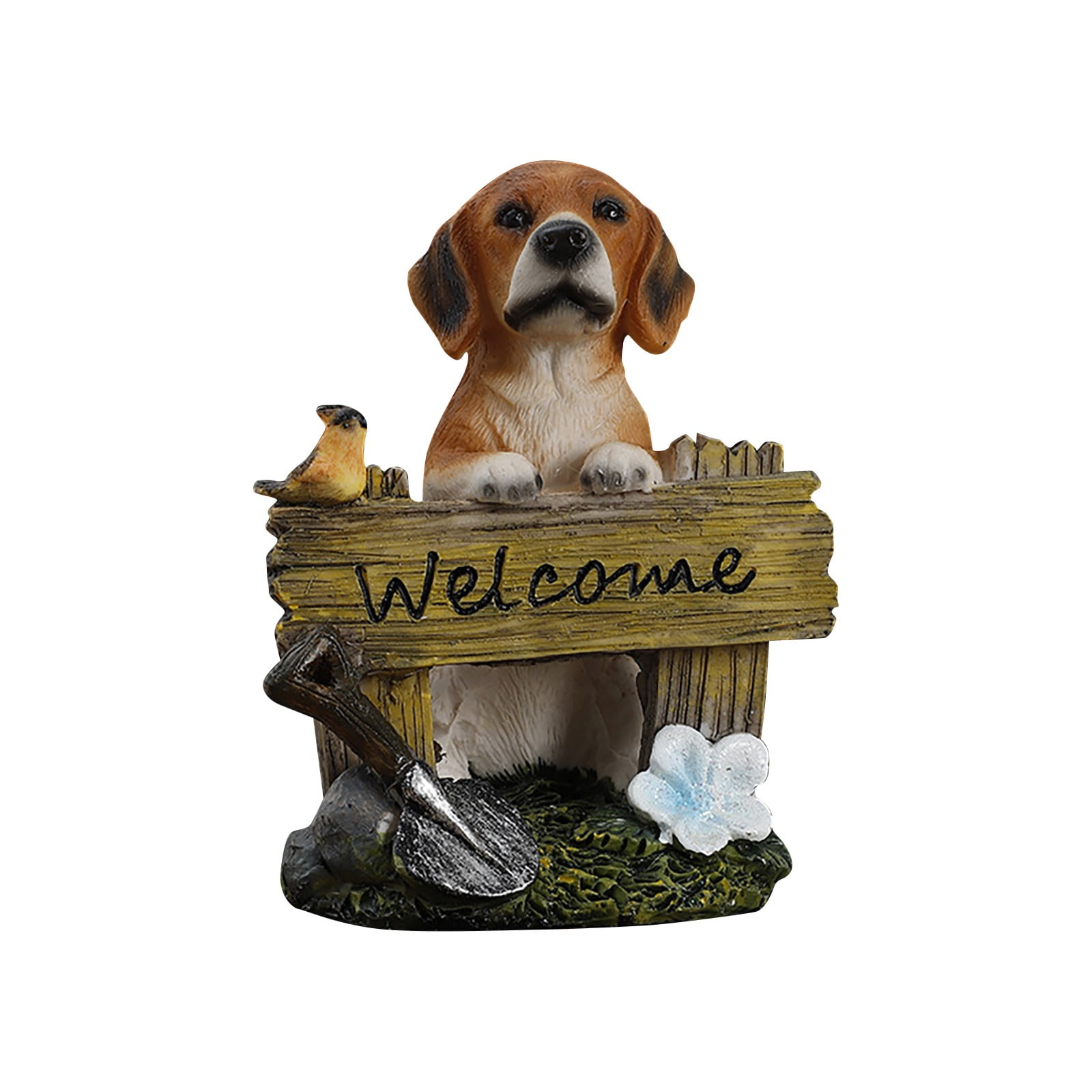 Handmade Resin Puppy Planter Miniature Garden Decor DIY Bright Rite
