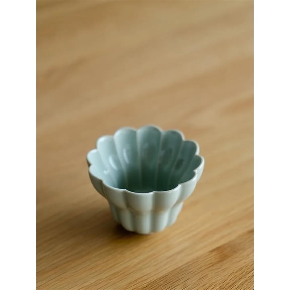 Handmade Retro Single Cup Ceramic Song Qing Handmade Buddha Hand Tea Cup Kung Fu Tea Set Tea Tasting Cup Master Cup