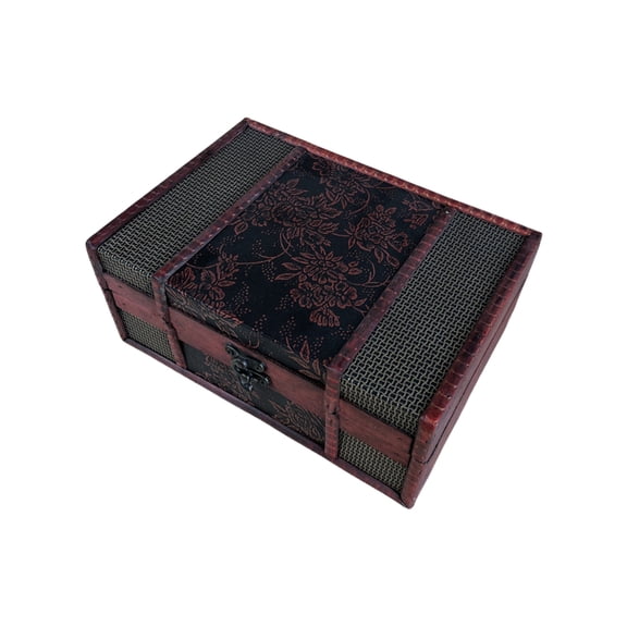Handmade Retro Wooden Book Box Antique Memory Holder Wooden Organization Box for Home Shelf Decoration
