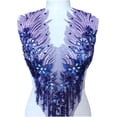 thumbnail image 1 of Purple 3D Lace Rhinestone Applique, 1 of 9