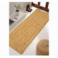 thumbnail image 1 of Handmade Rustic Jute Rug Rectangular Farmhouse Braided Reversible Natural Area Carpet_2'X12', 1 of 5