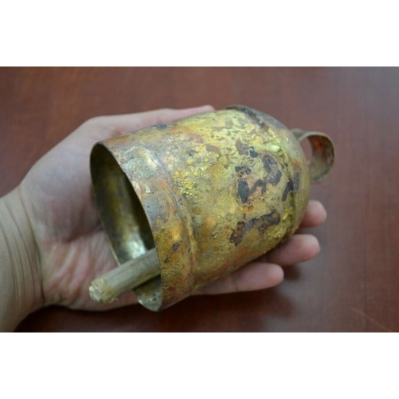 Handmade Rusty Iron Metal Bell 5 1/4"
