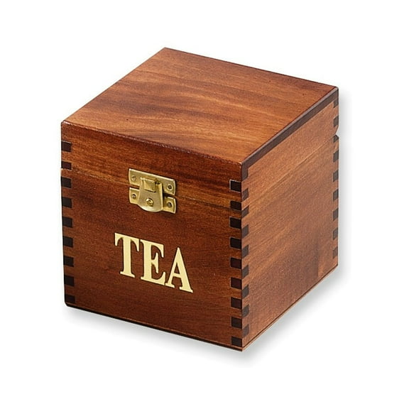 Handmade Satin Maple Finish Wood TEA Chest QGM5384