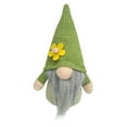 thumbnail image 1 of Handmade Scandinavian Gnome Plush Decorations with Flower Hats, Spring Home Decor, Cute Elf Figurines for Table, Shelf, Office, and Holiday Gifts, 1 of 3