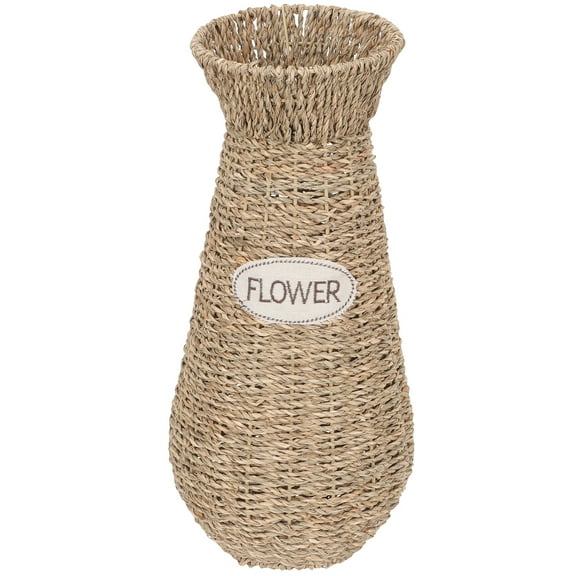 Handmade Seagrass Tall Floor Vase Wicker Flower Basket