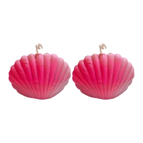 Handmade Seashell Candles, Decor Aromatherapy Aesthetic, Made in the USA, 2 Count