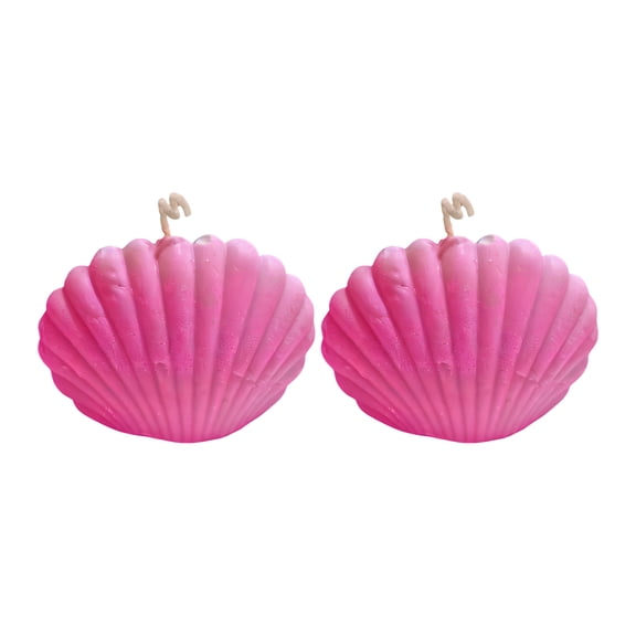 Handmade Seashell Candles, Decor Aromatherapy Aesthetic, Made in the USA, 2 Count